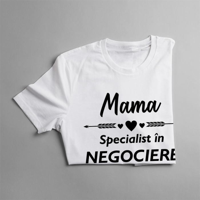 Tricou personalizat cu text - Mama, specialist in negociere [2]