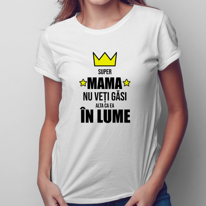 Tricou personalizat cu text - Super mama [1]