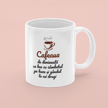 Cana personalizata cu text - Cafeaua de dimineata [0]