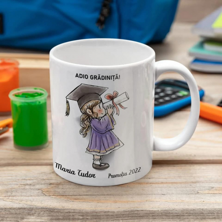Căni personalizate - Cana personalizata cu un nume - adio gradinita!