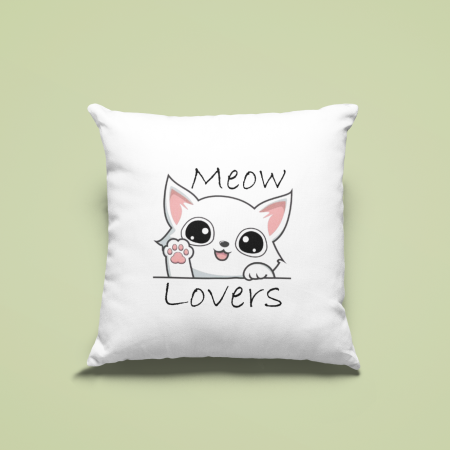Perne personalizate - Perna personalizata cu text - Meow Lovers
