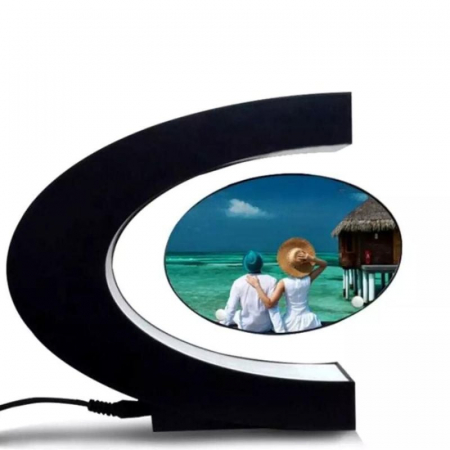 Ocazii speciale - Rama Foto Magnetica Levitanta cu Iluminare RGB personalizata