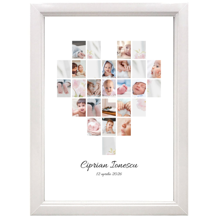 Tablou a4 personalizat cu 27 fotografii si cu nume [0]