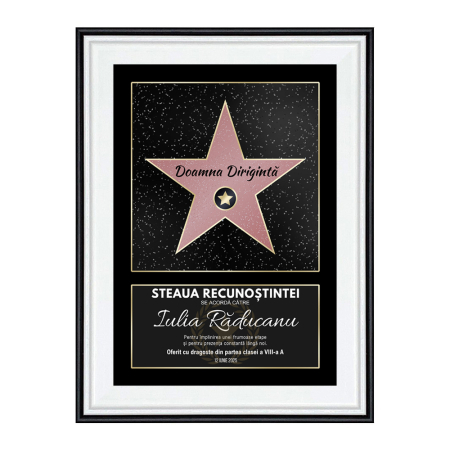 Tablou a4 personalizat steaua recunostintei - absolvire [4]