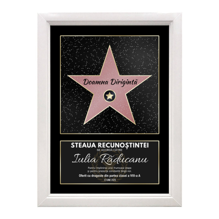 Tablou a4 personalizat steaua recunostintei - absolvire [6]