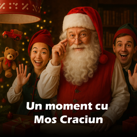 Clip personalizat Mos Craciun - Un moment cu Mos Craciun - Mesaj video personalizat