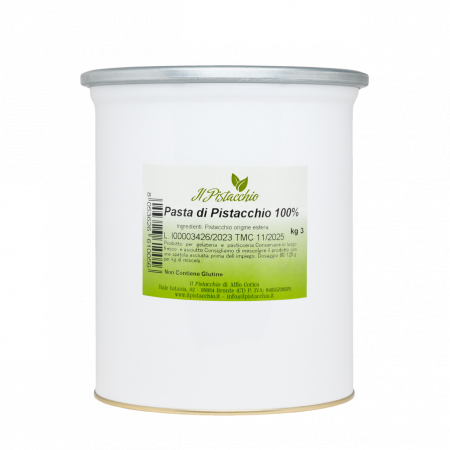 PASTE PURE - PASTA PURA DE FISTIC 100%  3 KG   IL PISTACCHIO