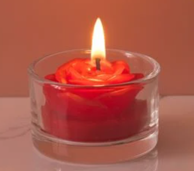 Marturii botez fetita – lumanare trandafir rosu cu tulle roz si eticheta personalizata [9]