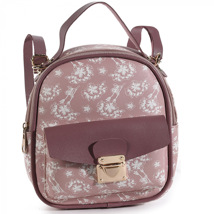 Rucsac-geanta mini "Foulard", roz baby [1]