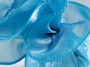 Set 25 marturii botez baiat Tulle turcoaz cu efect de matase [3]