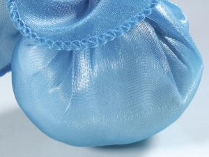 Tulle turcoaz cu efect de matase + eticheta personalizata+ panglica [3]