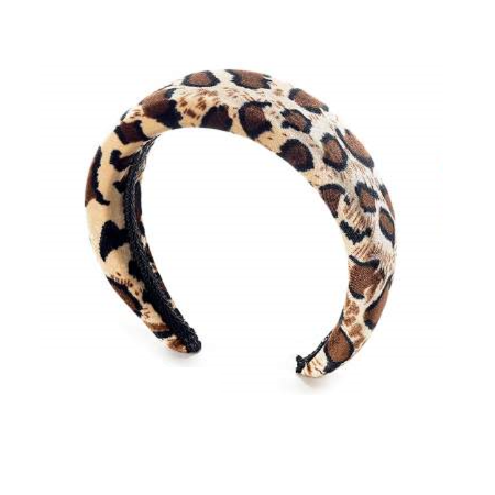 Accesorii femei - Bentita din catifea neteda animal print - leopard