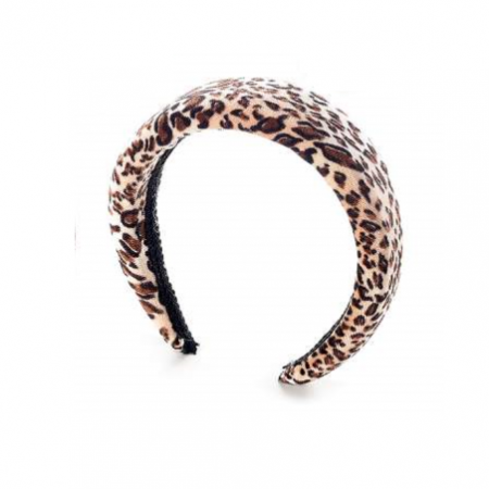 Accesorii femei - Bentita din catifea neteda animal print - puma