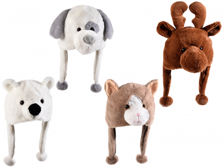 Toate produsele - CACIULA ANIMALE DIN PLUS MOALE CU URECHI LUNGI