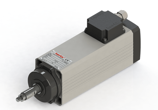 Spindle Hertz Motor HM73.XX_L3.41.9MK-CK-2R rectangular cu prindere cu filet M10 si canal pana de 16mm [1]