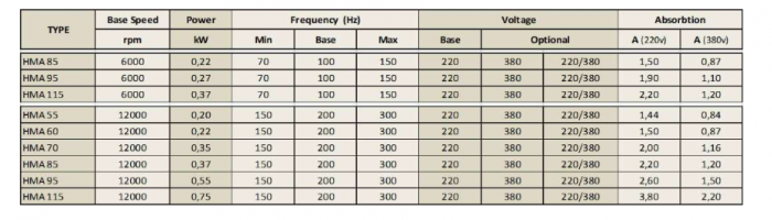 Spindle Hertz Motor HMA.XX_FL25.63.8M-AK-1R rectangular prindere cu flansa 63mm  pentru panza cu diametrul interior de 25mm [2]