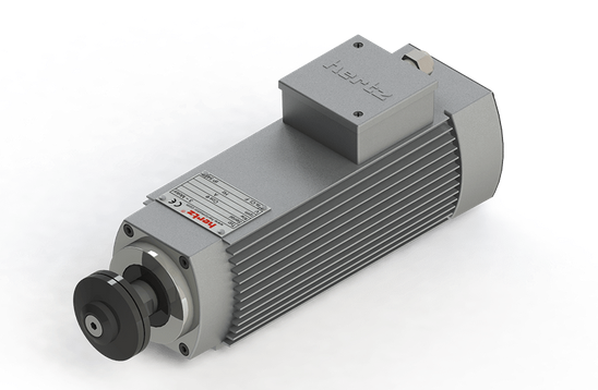 Spindle Hertz Motor HMB.XX_FL20.59.30F-AK-2R (1R) rectangular prindere cu flansa 59mm pentru panza cu diametrul interior de 20mm [1]
