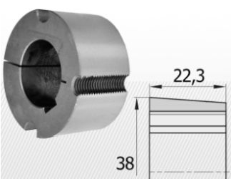 Cuplaje - Bucsa conica cu alezaj metric 1108