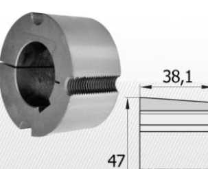 Cuplaje - Bucsa conica cu alezaj metric 1215