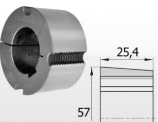 Cuplaje - Bucsa conica cu alezaj metric 1610