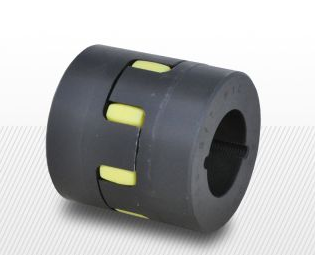 Cuplaje - Cuplaj elastic Trasco cu gheare din fonta, element elastic si montaj cu bucsa conica