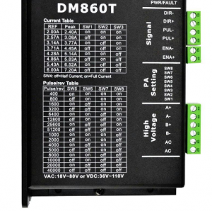 Motoare pas cu pas - Digital Stepper Driver 2.4-7.2A 18-80VAC or 36-110VDC for Nema 34 Motor DM860T