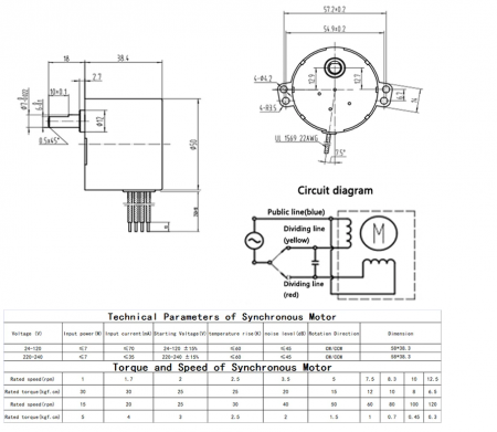 Motor 50KTYZ Motor Sincron 220V [2]