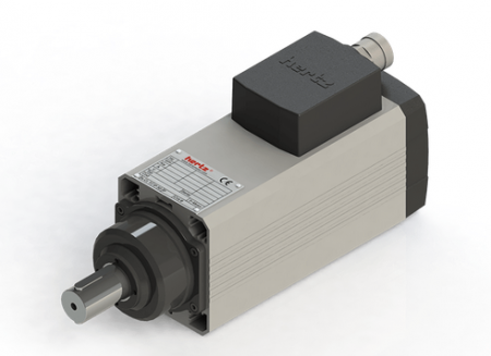 Spindle Hertz cu Profil special - Spindle Hertz Motor HM90.XX_L50FK-CK-2R rectangular cu prindere cu pana ax 30mm