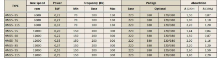 Spindle Hertz Motor HM55.XX_FL20.63.8M-CK-2R rectangular prindere cu flansa 63mm pentru panza cu diametrul interior de 20mm [1]