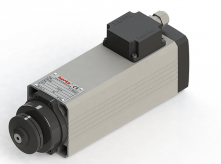 Spindle Hertz cu Profil special - Spindle Hertz Motor HM73.XX_FL20.59.10F-CK-2R rectangular prindere cu flansa 59mm pentru panza cu diametrul interior de 20mm