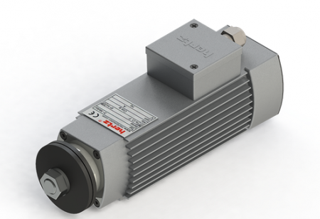 Spindle Hertz cu Profil special - Spindle Hertz Motor HMA.XX_FL20.63.8M-AK-1R rectangular prindere cu flansa 63mm - pentru panza cu diametrul interior de 20mm