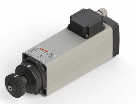 Spindle Hertz cu Profil special - Spindle Hertz Motor HM73.XX_FL20.59.30F-CK-2R rectangular prindere cu flansa 59mm pentru panza cu diametrul interior de 20mm