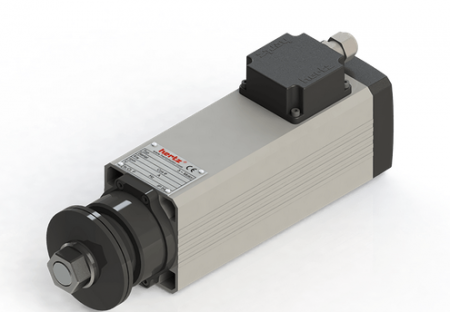 Spindle Hertz cu Profil special - Spindle Hertz MotorHM73.XX_FL25.88.11M-CK-2R rectangular prindere cu flansa 88mm pentru panza cu diametrul interior de 25mm