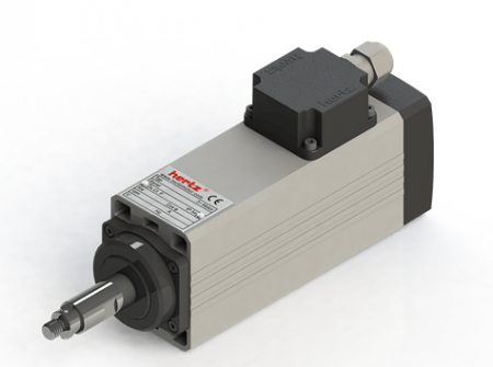 Spindle Hertz cu Profil special - Spindle Hertz Motor HM55.XX_L41.9.11MK-CK-1R rectangular cu prindere cu filet M10 si canal pana de 16mm - Copie