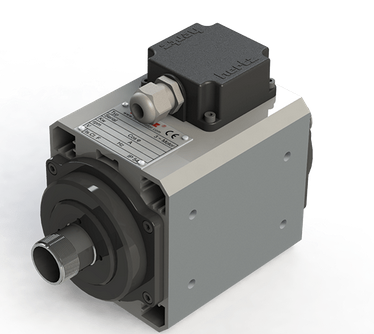Spindle Hertz cu Profil special - Spindle Hertz Motor HM90-10 rectangular 2200W ER25 220V 18000RPM Ax Dublu