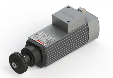 Spindle Hertz cu Profil special - Spindle Hertz Motor HMA.XX_FL20.54.30F-CK-1R rectangular prindere cu flansa 54mm  pentru panza cu diametrul interior de 20mm