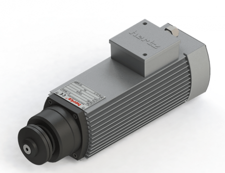Spindle Hertz cu Profil special - Spindle Hertz Motor HMB.XX_FL20.59.13F-CK-2R rectangular prindere cu flansa 59mm  pentru panza cu diametrul interior de 20mm