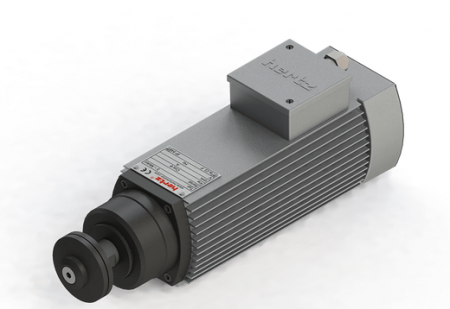 Spindle Hertz cu Profil special - Spindle Hertz Motor HMB.XX_FL20.59.30F-CK-2R rectangular prindere cu flansa 59mm  pentru panza cu diametrul interior de 20mm
