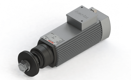 Spindle Hertz cu Profil special - Spindle Hertz Motor HMB.XX_FL30.88.28M-CK-2R rectangular prindere cu flansa 88mm  pentru panza cu diametrul interior de 30mm