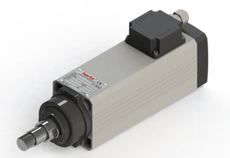 Spindle Hertz cu Profil special - Spindle Hertz Motor HM73.XX_L17.23M-CK-2R rectangular cu prindere cu filet M22x1.5 si strangere cu SW28