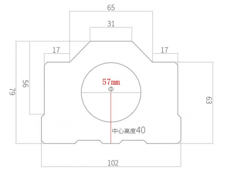 Suport din aluminiu pentru motor frezare spindle cu diametrul de 57mm [2]