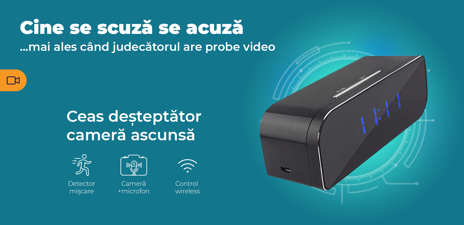 Ceas cu cameră ascunsă