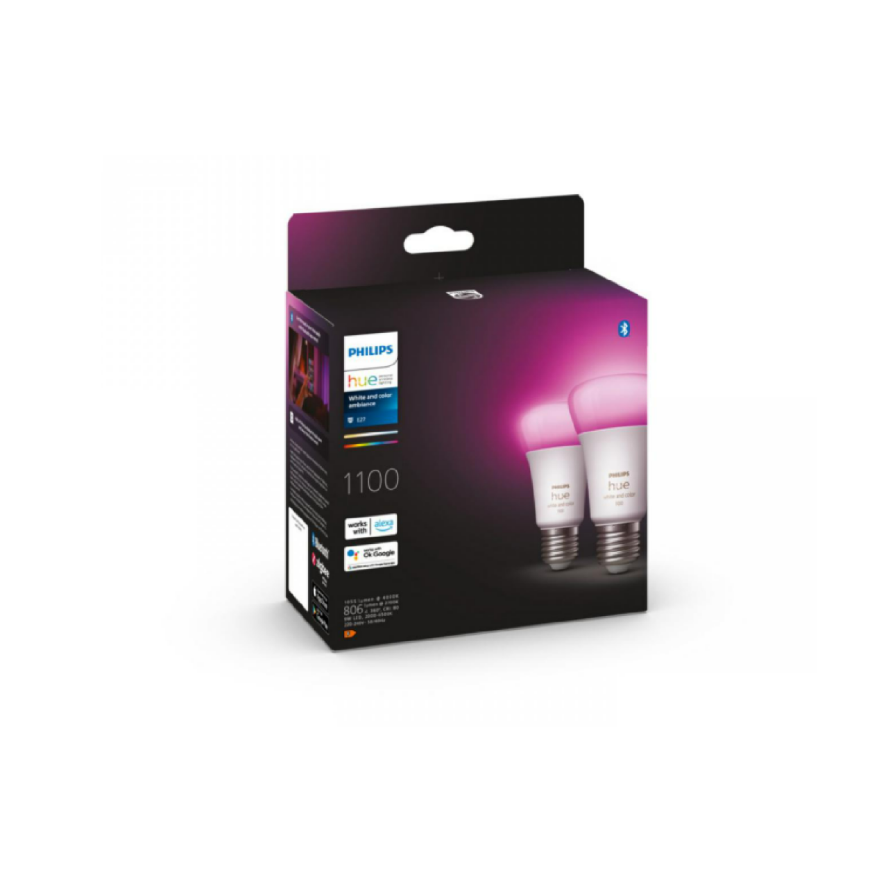 2 Becuri LED RGB inteligente Philips Hue A60 [2]