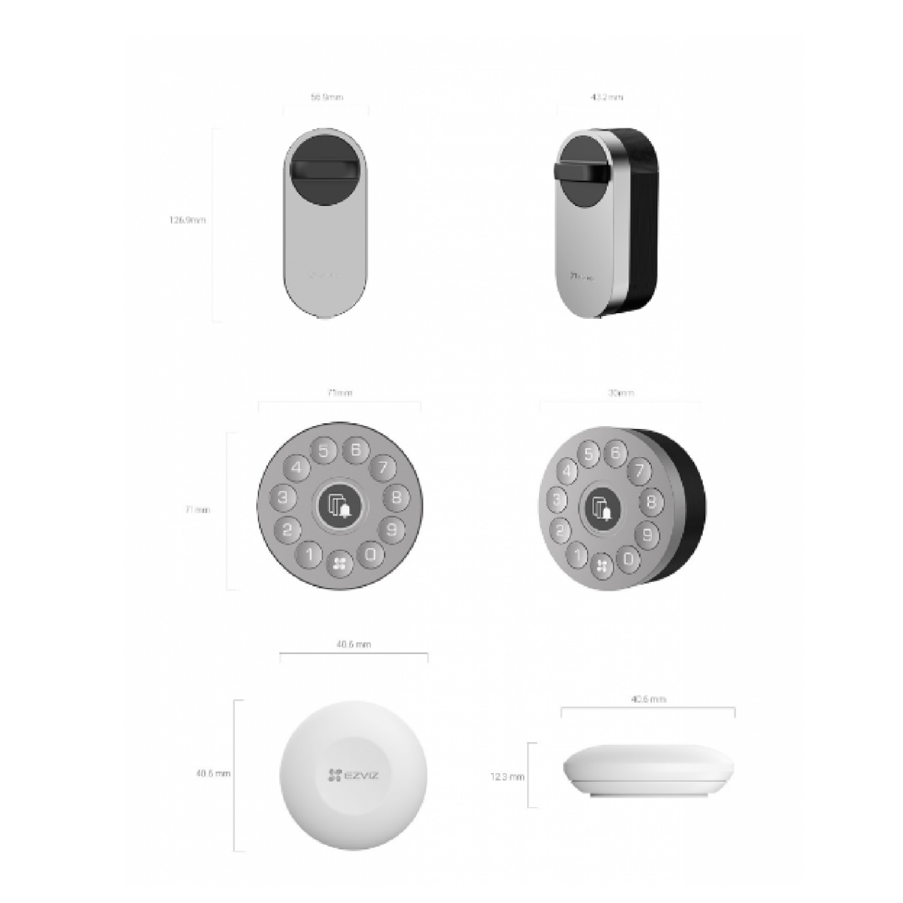 Incuietoarea inteligenta Yala Smart Lock Ezviz CS-DL01S/DL01CP/A3-BK [2]