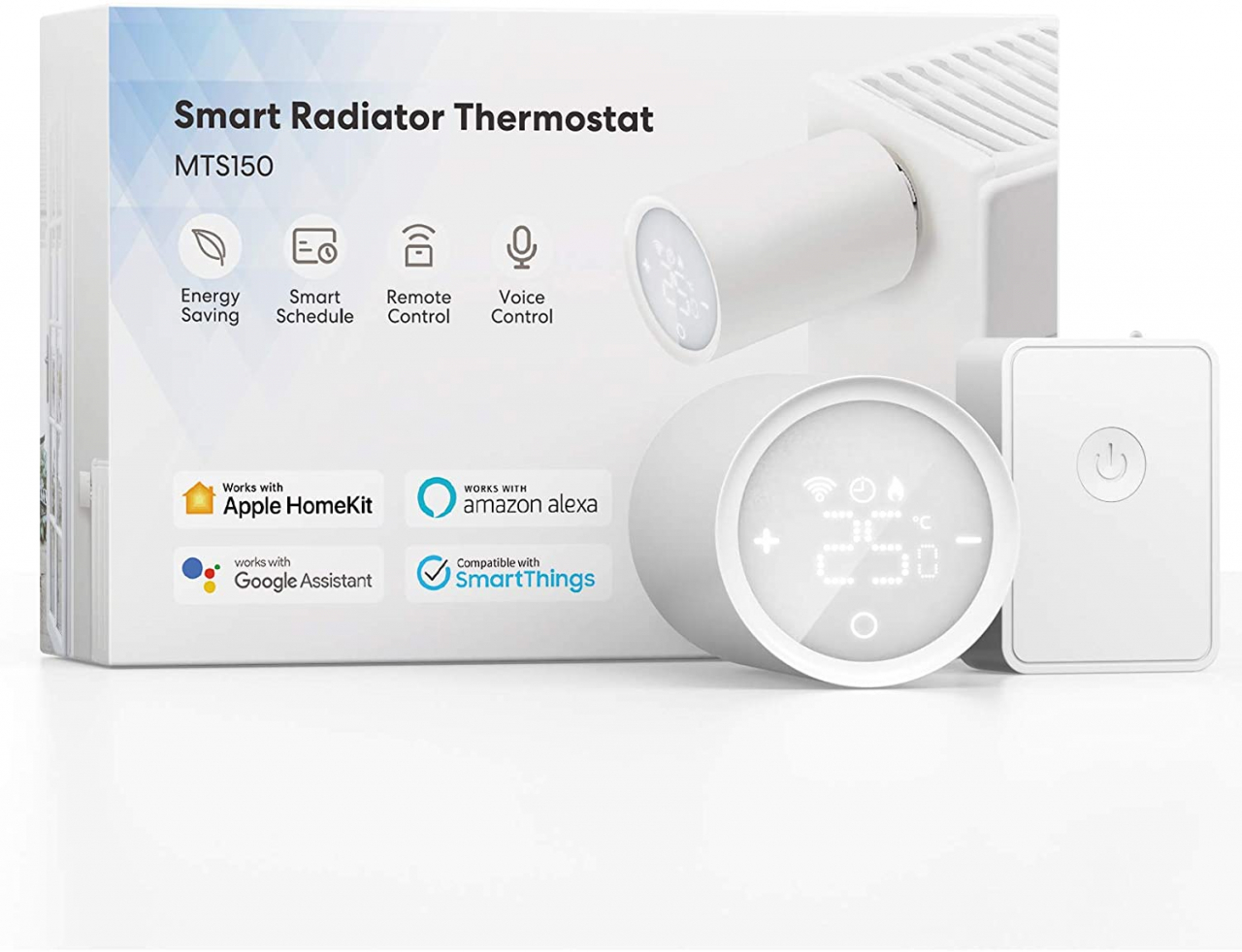 Kit cap termostatic cu hub pentru calorifer Meross MTS150H, Control aplicatie, Wi-Fi [2]