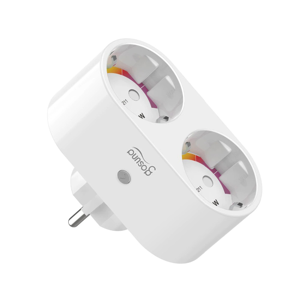 Priză Smart Dublă Gosund SP211 - Control prin Aplicație, Timer și Programare, Putere Maximă 3680W, Curent 16A [1]