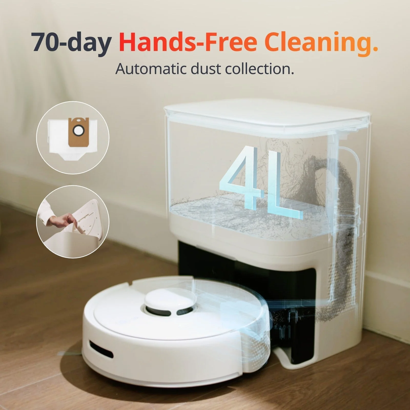 Robot aspirator SwitchBot Mini Robot Vacuum K10+ [3]