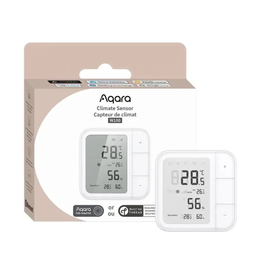 Sensor de temperatură și umiditate AQARA W100 (TH-S04D) – compatibil Zigbee și Thread [1]