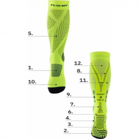 Accesorii - Sosete alergare RUN UP Long – Floky