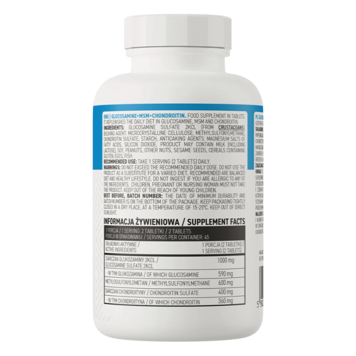 OstroVit Glucosamine + MSM + Chondroitin 90 tabs [2]